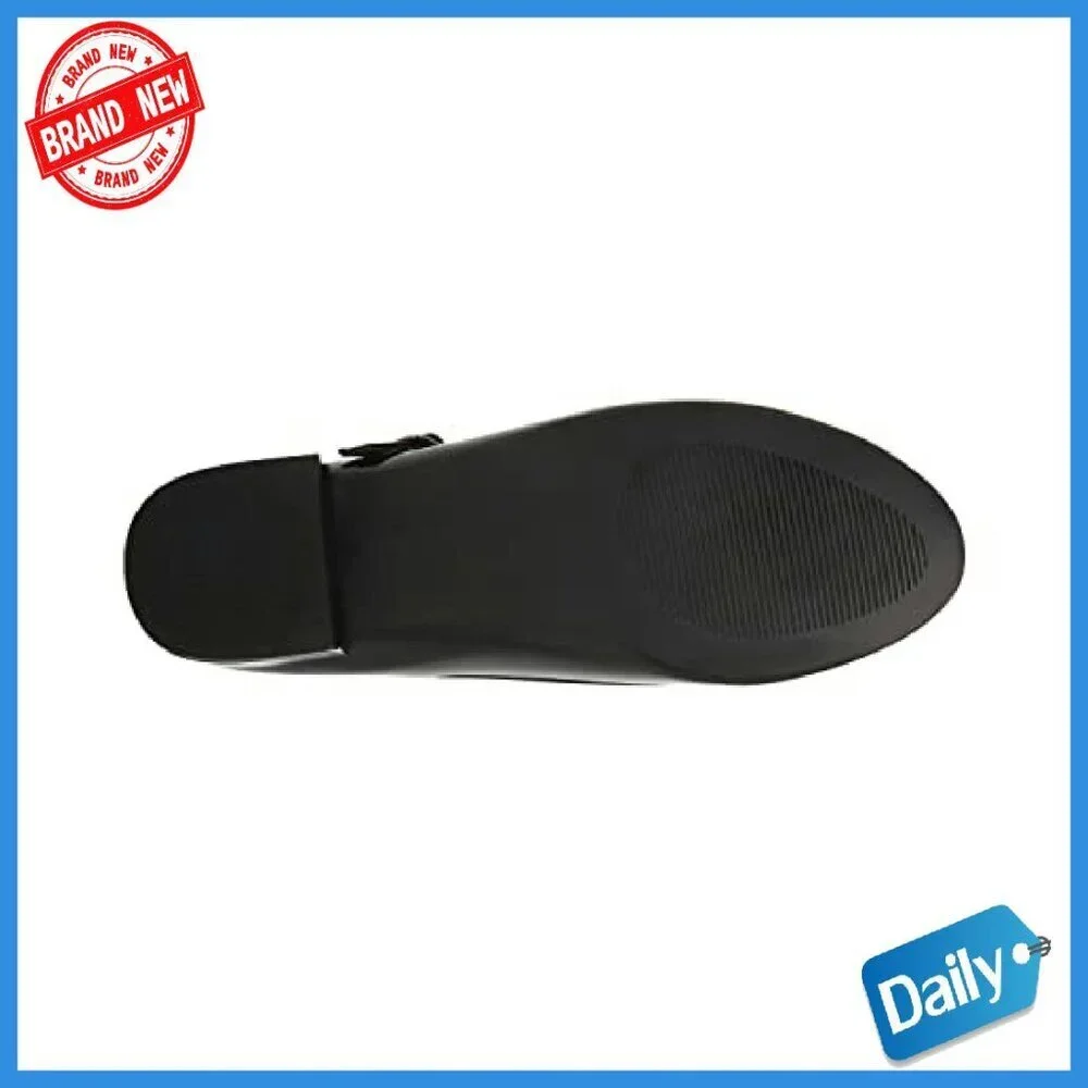Glossy PU Ballet Flats with Adjustable Buckle Closure, Size Available